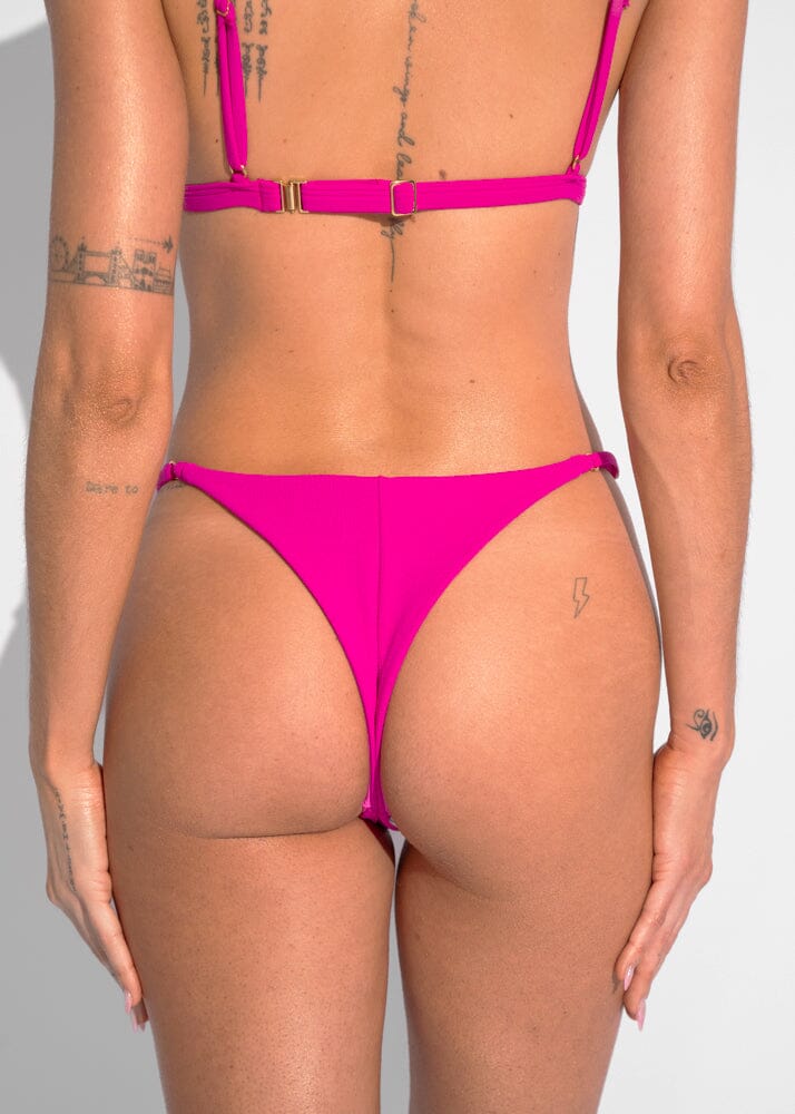 Alana Bottom - Pink Sand Bottom Naked Swimwear XS Brazilian 