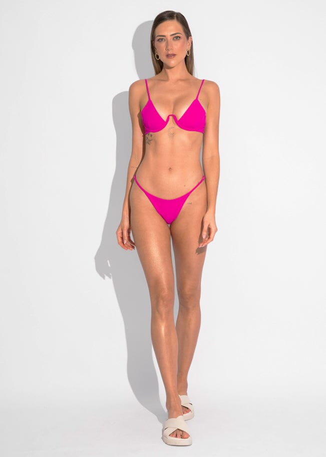 Becky Top - Pink Sand Top Naked Swimwear 