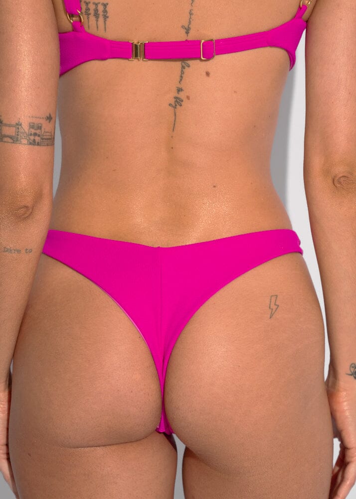 Brigitte Bottom - Pink Sand Bottom Naked Swimwear XS Brazilian 