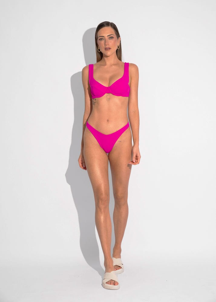 Brigitte Top - Pink Sand Top Naked Swimwear 