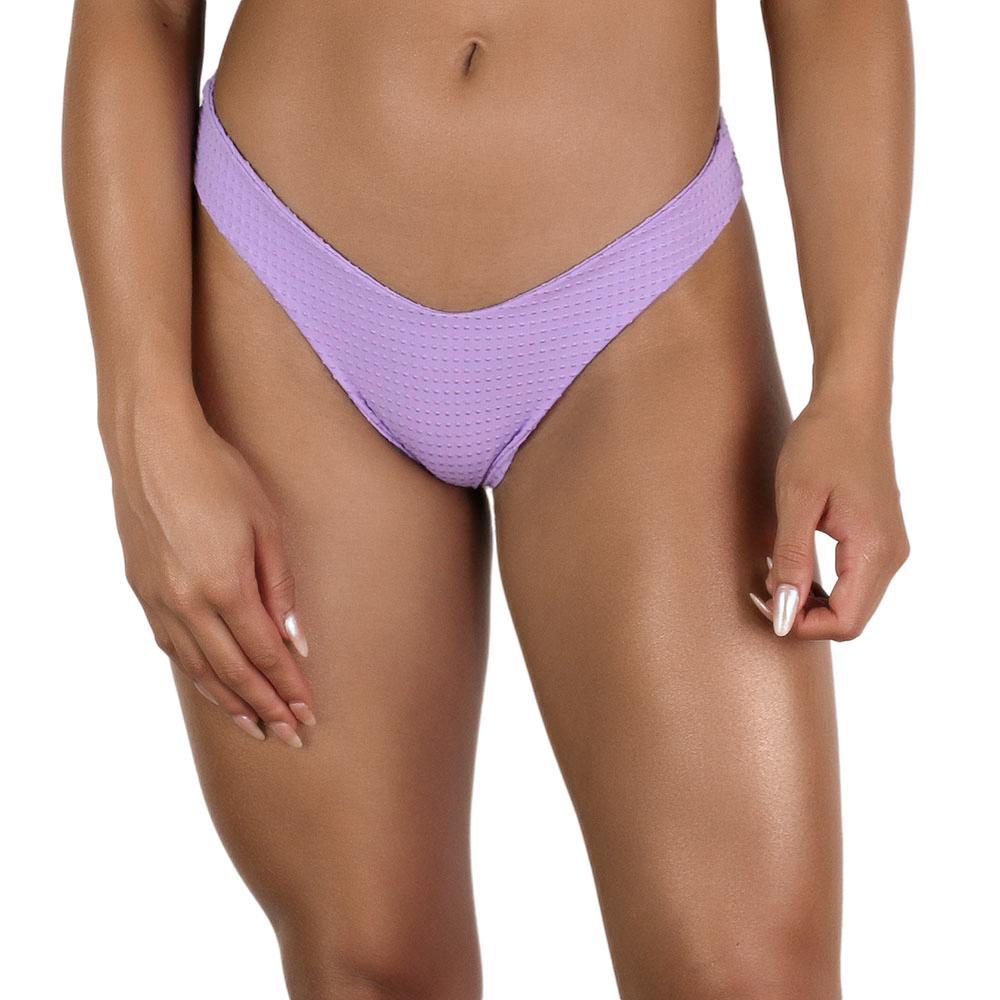 Gaia Bottom - Lavender Dots Bottom Naked Swimwear 