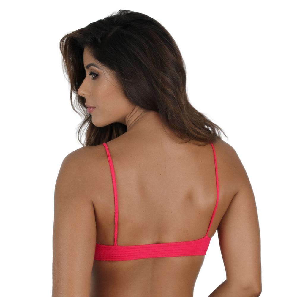 Lila Top - Pink Dots Top Naked Swimwear 