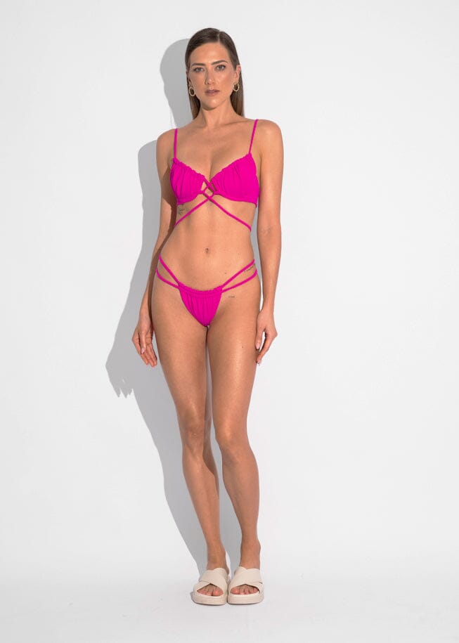 Lila Top - Pink Sand Top Naked Swimwear 