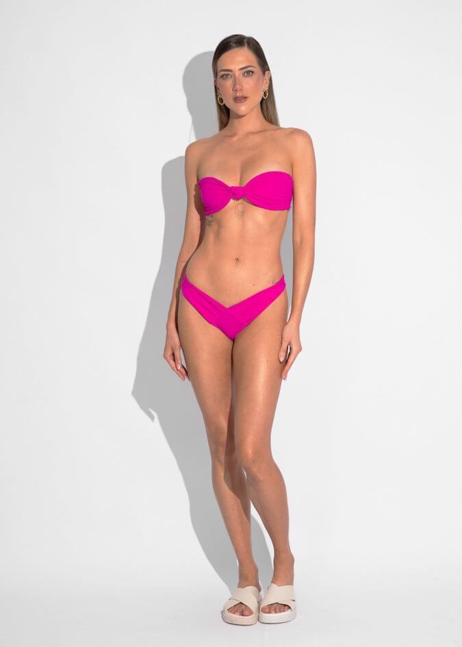 Mariah Top - Pink Sand Top Naked Swimwear 