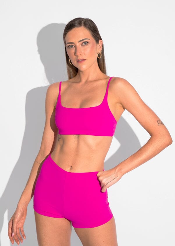 Megan Top - Pink Sand Top Naked Swimwear 