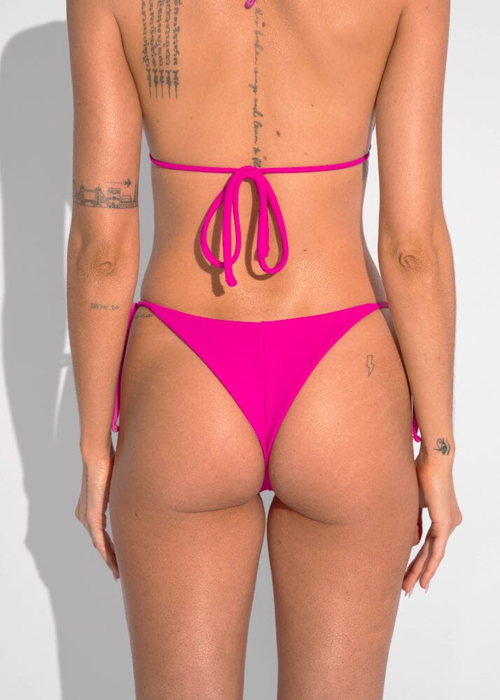 Nina Bottom - Pink Sand Bottom Naked Swimwear XS Brazilian 